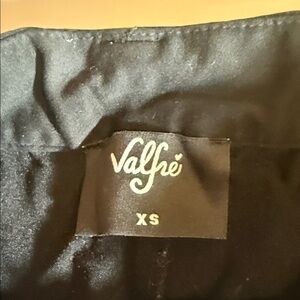 Valfie Judy Bloom Black wide leg Pants with White Flower cut outs